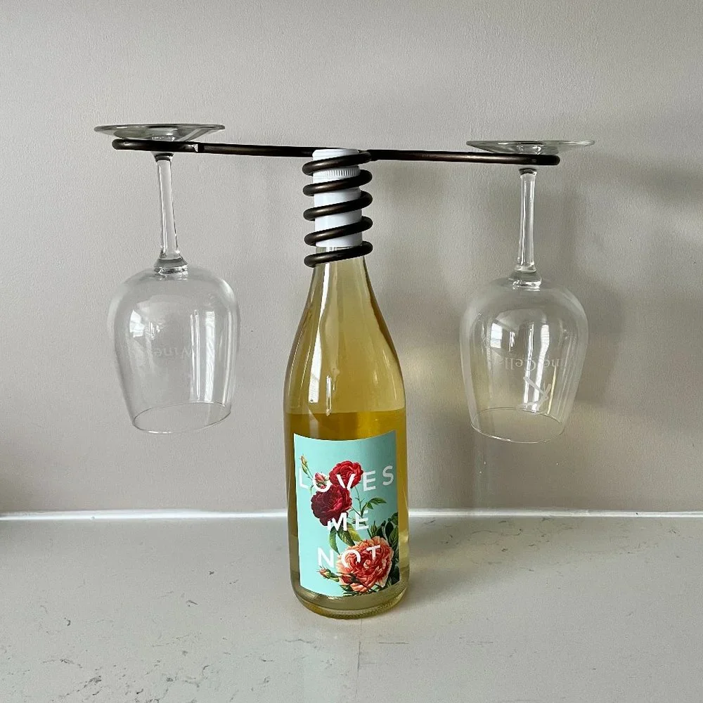 Spiral Metal Wine Glass Holder